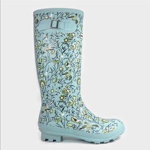 Floral Rain Gardening Boots NWT
